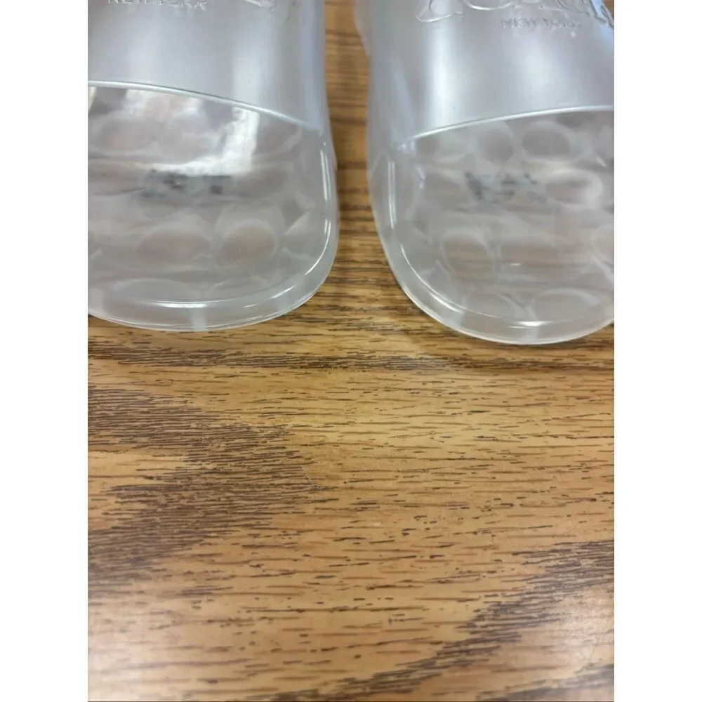 Coach clear slides, NWOB
